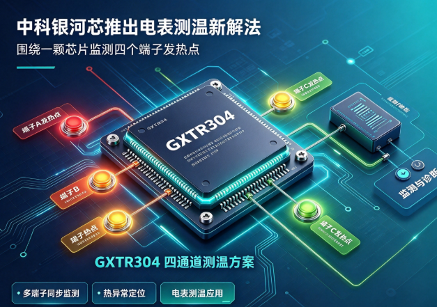 一颗芯片监测四个端子“发热点”：电表测温新解法-GXTR304